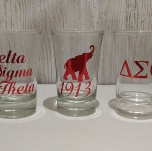 Delta inspired shotglasses
